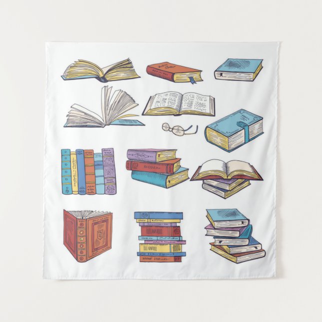 Tapete De Parede Padrão do livro (Frente)