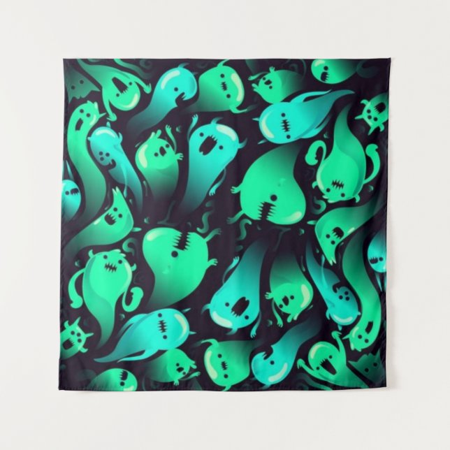 Tapete De Parede padrão fantasma (Frente)