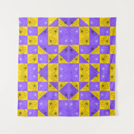 Tapete De Parede Padrão Físico do Chessboard Geométrico