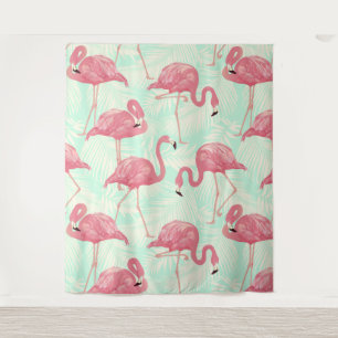 Tapete De Parede Padrão Flamingo Pink Elegante de Chic