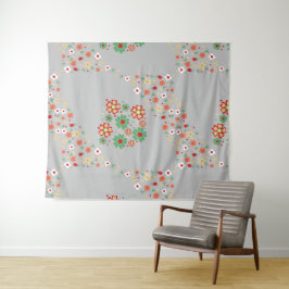 Tapete De Parede Padrão Floral Moderno