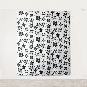 Tapete De Parede Padrão Floral Reconstruído - Gótico acromático