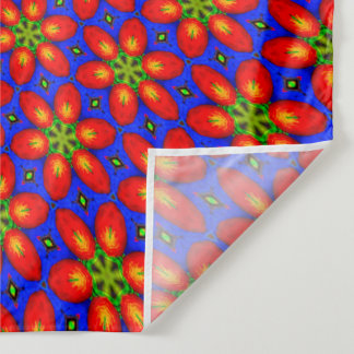 Tapete De Parede Padrão Floral Vermelho Cinto