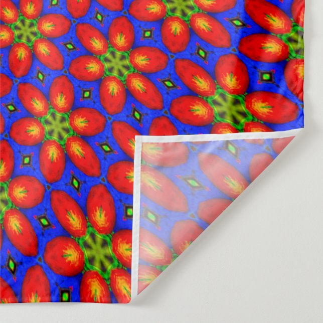 Tapete De Parede Padrão Floral Vermelho Cinto (Detalhe)