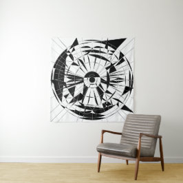 Tapete De Parede Padrão Geométrico de Mandala