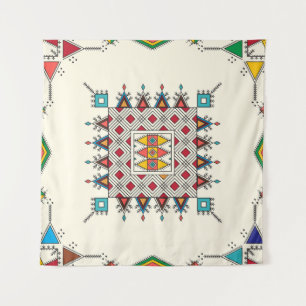 Tapete De Parede Padrão geométrico repetitivo decorativo inspirado