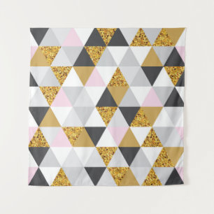 Tapete De Parede Padrão geométrico sem soldadura de ouro