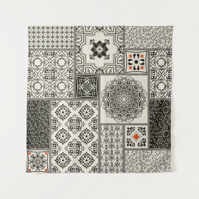 Tapete De Parede Padrão Islâmico do Azulejo da Potéria Majolica (Frente)