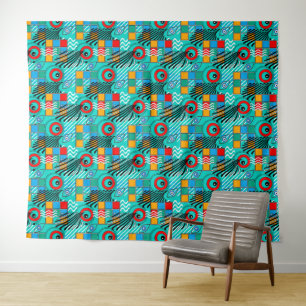 Tapete De Parede Padrão moderno abstrato criativo multicolorido