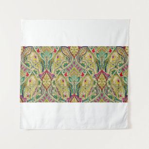 Tapete De Parede Padrão paisley na Índia, borda decorativa.