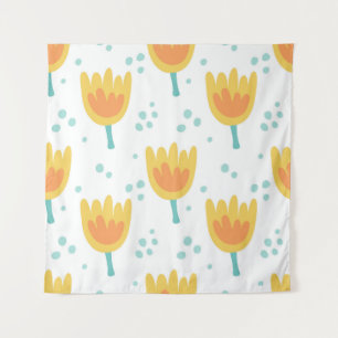 Tapete De Parede Padrão perfeito de vinhetas, padrão de flores fofi