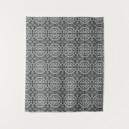 Tapete De Parede Padrão preto e branco