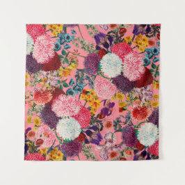 Tapete De Parede Padrão Rosa Floral