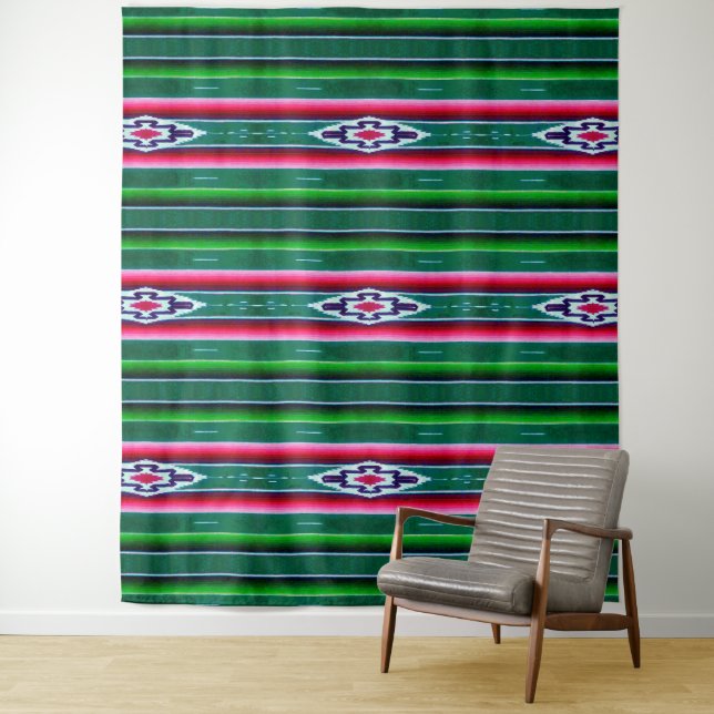 Tapete De Parede Padrão Sarape mexicano (In Situ)