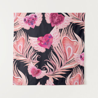 Tapete De Parede Padrão Seamless de Valentino em Aquarela Suave