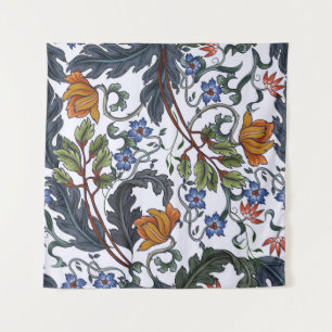 Tapete De Parede Padrão sem costura com flores no estilo de deco de