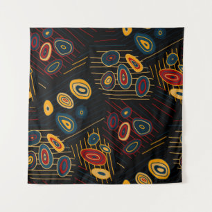 Tapete De Parede Padrão sem costura com rabiscos abstrato modernos.