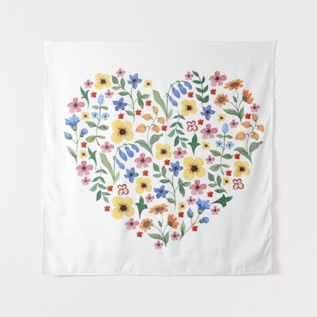 Tapete De Parede Padrão sem costura de flores aquáticas (Frente)