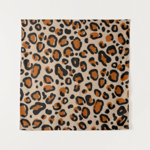 Tapete De Parede Padrão sem costura de peles de leopardo
