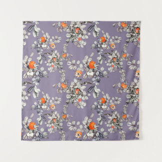 Tapete De Parede Padrão sem costura desenhado à mão com ramos e fru