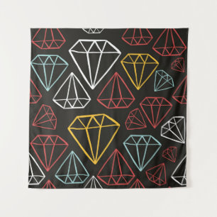 Tapete De Parede padrão sem costura, elementos de design de diaman