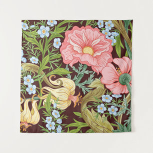 Tapete De Parede Padrão sem costura floral, fundo com arte no