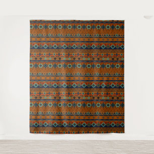 Tapete De Parede padrão tribal asteca.