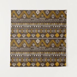 Tapete De Parede Padrão tribal colorido sem costura