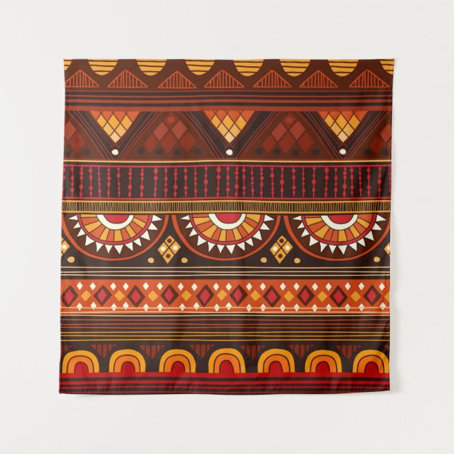 Tapete De Parede Padrão tribal perfeito.  (Frente)