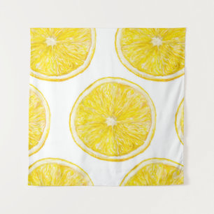 Tapete De Parede Padrão uniforme de aquarela com fatia madura de l