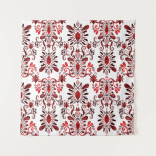Tapete De Parede Padrão uniforme de aquarela com ikat. Tie dye wat