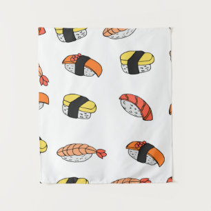 Tapete De Parede padrão uniforme de Sushi