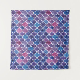 Tapete De Parede Padrão violeta de aquarela sem costura