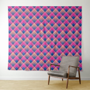 Tapete De Parede Padrão xadrez com coloração zigue-zague