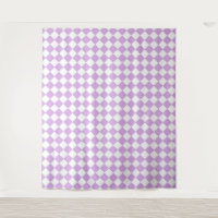 Padrão Xadrez Roxo e Branco