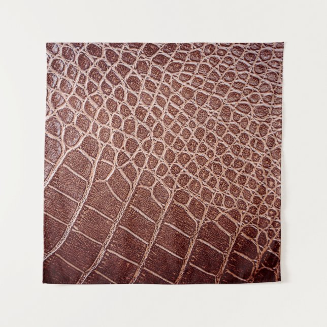 Tapete De Parede Padrões de couro crocodilo abstrato,aliado (Frente)
