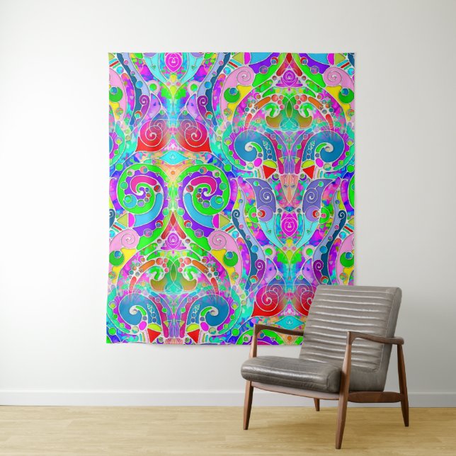 Tapete De Parede Padrões De Mão E Digitalmente Pintados Artigo 22º (In Situ)