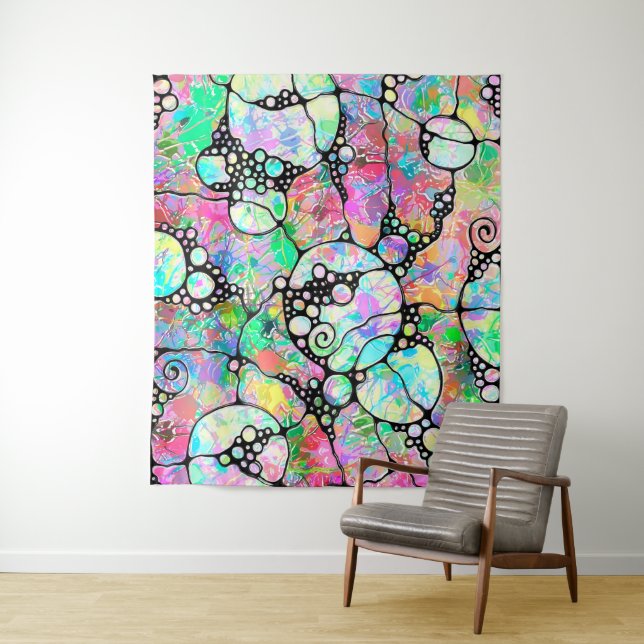 Tapete De Parede Padrões De Mão E Digitalmente Pintados Artigo 31º (In Situ)