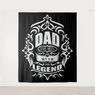 Tapete De Parede Pai homem mito lenda pano de fundo pendurado na pa