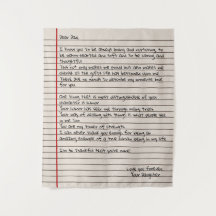 Pai - Letra Presente para o Dia do Pai