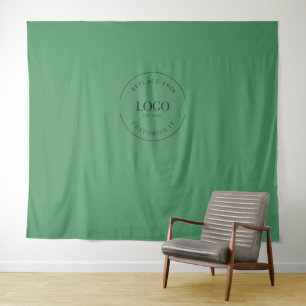 Tapete De Parede painel de fundo com logotipo personalizado verde p
