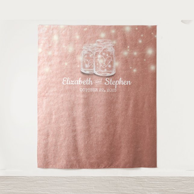 Tapete De Parede Painel de Fundo de Cabine de Fotos de Casamento Ja (Frente)