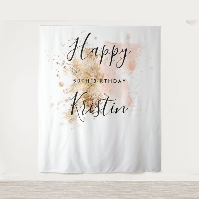 Tapete De Parede Painel de Fundo de Cabine de Fotos para Aniversári (Frente)