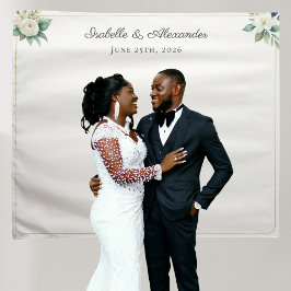 Tapete De Parede Painel de Fundo de Casamento Personalizado com Flo