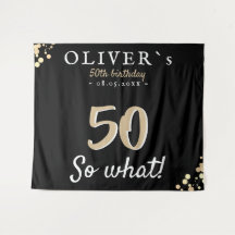 Painel de Fundo de Festa de Aniversário de 50 Anos