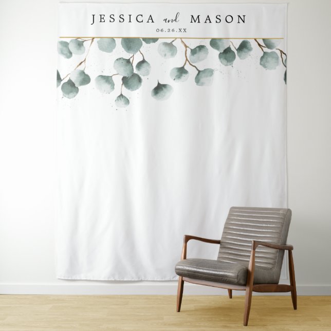 Tapete De Parede Painel de Fundo de Folhagem de Eucalipto Cabine de (In Situ)