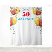 Painel de Fundo de Fotografia de Aniversário de 50