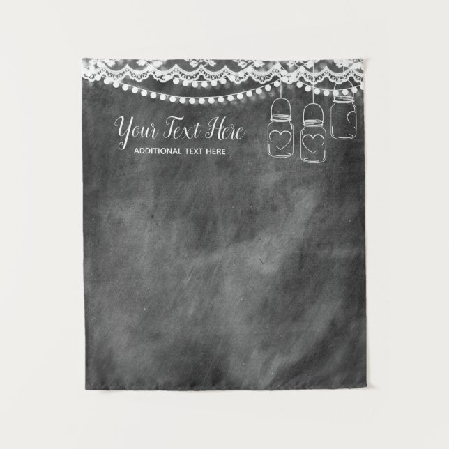 Tapete De Parede Painel de Fundo de Fotografia de Noiva com Bordado (Frente)