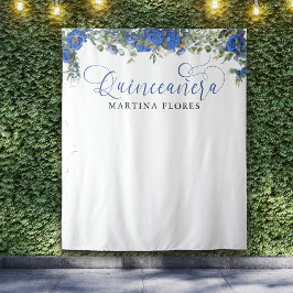Tapete De Parede Painel de Fundo Elegante de Quinceanera com Eucali