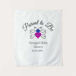 Tapete De Parede Pais para serem texto de mel de abelha rosa azul d